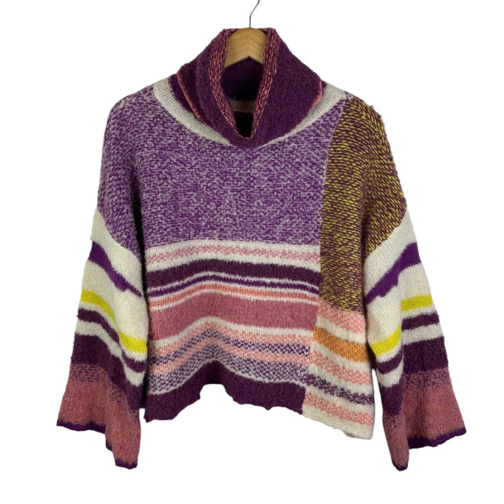 SOLD Fate Multicolor Cowl Neck Sweater